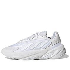 adidas Ozelia J 'Triple White' H03132 (SNKR/Retro/Unisex/Dad Shoes) Adidas Ozelia, Dad Shoes, White Sneakers, Stylish Sneakers, Adidas Originals, Perfect Pair, Adidas, Sneakers, White