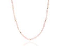 This delicate gemstone necklace is Simple and stunning, This necklace makes a great minimalist piece and is ideal for layering with other chains or necklaces. 16" in length Pink Gemstone Beaded Necklaces, Everyday Pink Beaded Chain Necklace, Dainty Pink Necklace With Gemstone Beads, Delicate Pink Gemstone Beaded Necklaces, Adjustable Pink Gemstone Beads Necklace, Pink Bead Necklace, Gold Bead Necklace, Pink Beads, Smokey Quartz