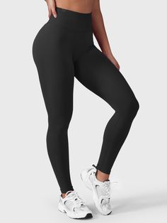 Gavia Leggings are the ultimate blend of comfort and style, featuring a high-waisted dual-layer design and seamless front construction to prevent camel toe. With enhanced lift and sculpting hidden scrunch, these leggings accentuate your curves, making them the perfect choice for both workouts and casual outings.   Feature    High waist design   No front seam   Hidden scrunch   4-way stretch   Moisture wicking   Buttery soft fabric   23-inch inseam    Fabric     92% Nylon + 8% Spandex    Model Measurements    Model Wear: S   Height: 173cm / 5'68"   Bust: 87cm / 34.3″   Waist: 62cm / 24.4″   Hips: 97cm / 38.2″ Seamless Solid Leggings For Gym, Solid Breathable Leggings With Micro-elastic Fit, Black Seamless Gym Leggings, Solid Compression Breathable Leggings, Solid Color Compression Breathable Leggings, Solid Breathable Micro-elastic Leggings, Solid Seamless Gym Leggings, Solid Breathable Elastic Leggings, Seamless Solid Color Gym Leggings