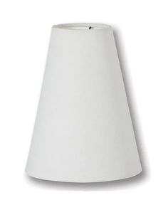 a white lamp shade on a white background