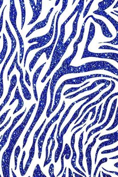 a blue and white zebra print pattern with glitters on it's skin,