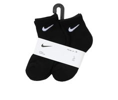 The Nike 6P Youth Cushioned Quarter socks offer the perfect combination of comfort and performance for young athletes. Designed with cushioning in key areas, these socks provide plush support and impact absorption during high-intensity activities. 6-pack, Cotton/polyester/spandex, Arch compression provides a snug fit, Reinforced heel and toe add durability, Moisture-wicking design ensures comfort | Nike 6P Youth Cushioned Quarter Shoes in Black/White Nike Sporty Socks For Sports, Sporty Nike Socks For Sports, Nike Anti-odor Socks For Sports, Nike Anti-odor Sports Socks, Nike Sporty Breathable Socks, Nike Non-slip Socks For Sports, Nike Non-slip Sports Socks, Black Non-slip Socks For Sports Events, Black Non-slip Socks For Sports