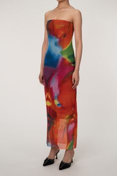 Description:Abstract printed tube dresses will be your new outfits of choice come the new year. This eye-catching colorful printed maxi dress in our boutique is effortlessly cool that will be the ultimate party trick come spring and summer. Designed with a darling straight neckline. a figure hugging silhouette accented in a rainbow print. and a long dress cut. this incredible pullover mesh maxi dress fits like a glove for women. coming not only for your street wardrobe but even party wear. Keep Abstract Dress, Mesh Maxi Dress, Cardigan Sweater Dress, Tube Dress, Printed Maxi, Dress Cuts, Printed Maxi Dress, Abstract Print, Online Boutique