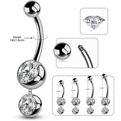 The titanium material is lightweight and has no damage to the skin, very good for sensitive skin. This dangle belly button ring is a very classic style and there are four lengths available, 10mm,12mm,14mm, and 16mm. You can find the most comfortable length for your navel piercing. Silver Dangle Belly Rings In Stainless Steel, Nickel-free Round Stainless Steel Belly Rings, Elegant Hypoallergenic Silver Body Jewelry, Adjustable Silver Surgical Steel Belly Rings, Silver Hypoallergenic Dangle Belly Rings, Silver Stainless Steel Belly Ring, Elegant Metal Dangle Belly Rings, Silver Stainless Steel Round Belly Ring, Hypoallergenic Stainless Steel Belly Rings In Silver