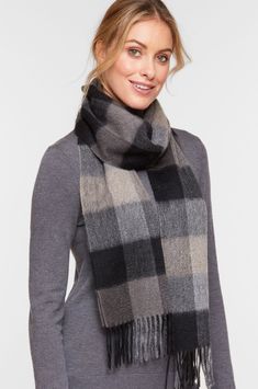 Plaid Cashmere Scarf | Overland Outdoor Wear, Cashmere Scarf, Scarf Styles, Winter Scarf, Plaid Scarf, Cashmere, Online Shop, Plaid, Free Shipping