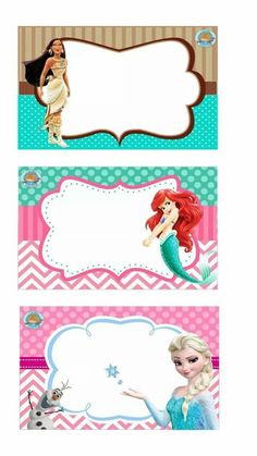 the disney princess ariel birthday party banner is shown with an image of her name on it