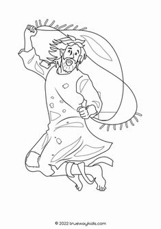 jesus carrying the cross with his arms in the air, coloring page for children and adults