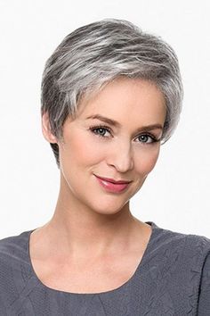 ผมทรง Long Pixie, Short Grey Haircuts, Gray Hair Cuts, Hair Masks, Trendy Short Haircuts, Hair Creations