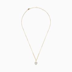 Effy D'oro 14K Yellow Gold Diamond Heart Pendant Necklace Gold Diamond Heart Necklace, Diamond Heart Pendant Necklace, Heart Necklace Diamond, Heart Pendant Diamond, Yellow Stone, Diamond Heart, Heart Pendant Necklace, Gold Yellow, Heart Necklace