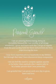 Affirmation - Personal Growth by CarlyMarie Positive Mind Positive Vibes, Servant Leadership, Leader In Me, Motivation Positive, Blessed Life, Positive Mind, Human Being, New Energy, Positive Life