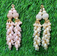 Indian Handmade Latkan Tassels for Saree Blouse Lehenga HandBags Hangings Dupatta Decoration Bridal Wedding dress for Women pair of 2 pcs Size - 11.0 cm Length  Item Description You can use this Beautiful pair of tassle for several DIY projects.  *These beautiful Tassel Latkans are used as the accessory for saree blouse on the back, but u can use according to your need and your innovative ideas. * Package contains 2 Latkan / 1 Pair Other Than Saree Blouse, you can use these latkans in various ways Craft Projects Designing Home Decoration Festive celebrations. Evening and party Apparels. Home décor items Apparel & Fashion Scarves n Stoles Headband, hats Table cover, curtains, Pillow covers, Cushion cover Shoe designing Headband, hats Table cover, curtains Designing stylish blouses Ship From Luxury Traditional Chandbalis With Latkans, Latkan Tassels Blouses Big And Heavy Accessories, Cheap Dangle Chandelier Earrings With Latkans, Cheap Chandbalis With Latkans, Cheap Elegant Danglers With Latkans, Luxury Latkans Danglers For Reception, Tassels For Saree, Latkan Tassels, Saree Bluse