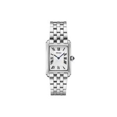 Add a classic touch to your style with this Seiko Women's Essentials White Dial Stainless Steel Watch. Click on this JEWELRY & WATCHES GUIDE to learn about fit, styles, materials and more! Add a classic touch to your style with this Seiko Women's Essentials White Dial Stainless Steel Watch. Click on this JEWELRY & WATCHES GUIDE to learn about fit, styles, materials and more! FEATURES Style: luxury Includes: Watch, Box, Instruction BookletDISPLAY Dial type: matte Face cover material: Hardlex crys Womens Seiko Watches, Seiko Watches, Women Essentials, Watch Box, Jewelry Inspo, White Dial, Stainless Steel Watch, Steel Watch, Face Cover