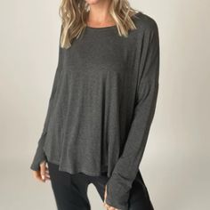 Brand New With Tag Featuring Super Soft Fabric, A Flowy Feel And Thumbholes, This Top Will Be Your New Go To. With Four Colors, The Stevie Top Is A Fall Wardrobe Essentials-Pair It With Jeans For Your Everyday Look. Cowl Neck Shirt, Baby Tee Shirts, Fall Wardrobe Essentials, Preppy Southern, Maternity Blouse, Blue Long Sleeve Shirt, Black Long Sleeve Shirt, Long Sleeve Striped Top, Pink Crewneck