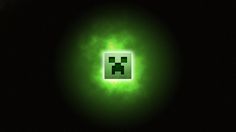 an image of a glowing green object in the dark