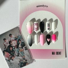 Maxident Nails, Stray Kids Nails, Stray Kids Maxident, Kids Nails, Graffiti Nails, Kids Nail Designs, Nantes France