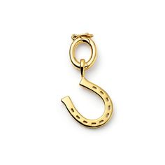 Horseshoe Necklace & Bracelet Charm in 18ct Gold on Sterling Silver Formal Yellow Gold Horseshoe Jewelry, Luxury Gold Horseshoe-shaped Jewelry, Luxury Gold Horseshoe Jewelry, Elegant Gold Horseshoe Jewelry, Gold Hallmarked Horseshoe Jewelry, Classic Horseshoe Jewelry, Classic Yellow Gold Horseshoe Jewelry, Classic Gold Jewelry For Good Luck, Jewelry 2024