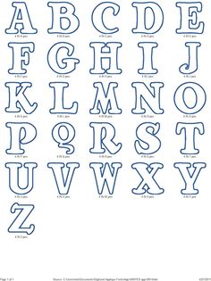 the alphabet is drawn in blue ink and it looks like letters are made out of paper