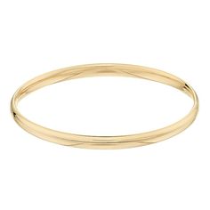 "This beautiful 14k yellow gold bangle bracelet is the perfect accessory for just about any of your favorite looks. This beautiful 14k yellow gold bangle bracelet is the perfect accessory for just about any of your favorite looks. Length: 7 in. Metal: 14k gold Finish: polished Packaging: boxed Please note, due to the high value of this item, a signature may be required upon delivery. Size: 7"". Gender: female. Age Group: adult." Flexible Yellow Gold Bangle, Flexible 14k Yellow Gold Bangle, 14k Gold Chain Bangle Bracelet, Stackable 14k Gold Bangle Bracelet, Gold Bracelet Bangle, Yellow Gold Bangle, Gold Bangle Bracelet, Gold Bangle, Bracelet Bangle