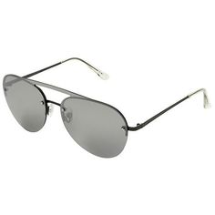 These aviator sunglasses are designed with sleek gunmetal and silver-tinted lenses. These iconic frames offer a classic look that complements any outfit, whether you're dressing up for an event or keeping it casual. Durable yet lightweight, they provide both style and comfort, while offer 100% UVA/UVB lens protection as well. Trendy Silver Aviator Sunglasses, Sleek Summer Aviator Sunglasses With Mirrored Lenses, Sleek Summer Sunglasses With Metal Frame, Sleek Aviator Sunglasses With Uv Protection For Summer, Sleek Aviator Sunglasses With Gradient Lenses For Summer, Sleek Summer Aviator Sunglasses With Polarized Lenses, Sleek Summer Aviator Sunglasses With Gradient Lenses, Trendy Silver Metal Frame Aviator Sunglasses, Trendy Silver Aviator Sunglasses With Metal Frame