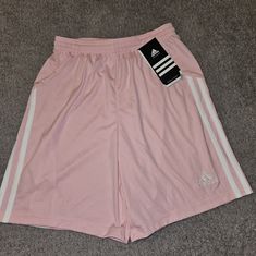 New With Tags Girls Pink Adidas Climalite Shorts. Size Large. Pink Basketball Shorts, Soccer Shorts Outfit, Basketball Shorts Outfit, Pink Basketball, Adidas Bottoms, Basketball Clothes, Athletic Girls, Soccer Shorts, Adidas Climalite