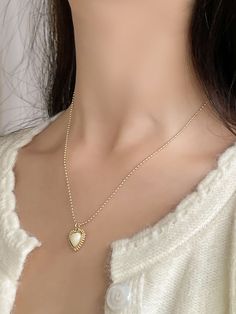 Color: Gold Gender: Women Material: Iron Alloy Quantity: 1 piece IN Length 16.9 This data was obtained from manually measuring the product, it may be off by 1-2 CM. Heart Decor, Heart Decorations, 16 9, 1 Piece, Gold Necklace, Gold, Color