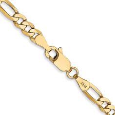 Product Weight Weighs approximately 8.34 grams. Product Dimensions Length of item : 20 in Width of item : 4 mm Features - Solid - Polished - 10K Yellow gold - Lobster Product Specifications - Material : Primary - Purity : 10K - Finish : Polished - Length of Item : 20 in - Chain Length : 20 in - Chain Type : Figaro - Chain Width : 4 mm - Clasp /Connector : Lobster - Feature : Solid - Manufacturing Process : Casted - Material : Primary : Gold - Width of Item : 4 mm - Product Type : Jewelry - Jewelry Type : Necklaces - Sold By Unit : Each - Necklace Type : Chain Styles - Gender : Unisex - Profile Type : Flat - Material : Primary - Color : Yellow - Manufacturing Process 2 : Machine Made Yellow Pearl Earrings, Brown Pearl Earrings, Nautical Earrings, Tiger Eye Earrings, Yellow Pearl, Seahorse Pendant, Figaro Chain Necklace, Figaro Chains, Figaro Chain