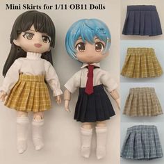 mini skirts for 11 / 11 obi dolls