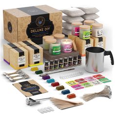 the deluxe diy kit includes all kinds of crafting supplies