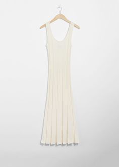 Tank midi dress finished with a ribbed structure and a deep neckline.• Slim fit• Sleeveless • Length of dress:118.5cm / 46.7" (Size S) Elegant Ribbed V-neck Maxi Dress, Sleeveless Ribbed Maxi Dress For Summer, Chic Ribbed Sleeveless Dress For Spring, Elegant Stretch Ribbed Sleeveless Dress, White Ribbed Sleeveless Midi Dress, Spring Ribbed Bodycon Maxi Dress, Summer Ribbed Knee-length Dress, Ribbed Bodycon Sleeveless Dress For Spring, Spring Ribbed Midi Length Maxi Dress