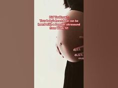 a pregnant woman's belly with the words, your baby there is can be heard in this photo