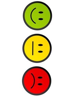 three traffic lights with different colored faces on the same light, one red and one green