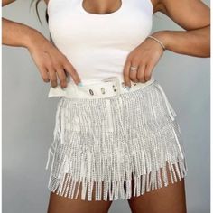 Sells Out Everytime! Casual White Bottoms For Date Night, White Shorts For Summer Parties, White Party Shorts, White Shorts For Night Out, White Short Bottoms For Night Out, White Shorts For Night Out In Spring, White High Waist Shorts For Night Out, High Waist White Shorts For Night Out, White Bottoms For Spring Night Out