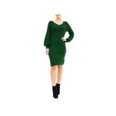 You'll look great in this stylish and flattering women's Nina Leonard balloon-sleeve sheath sweater dress.Click on this WOMEN'S GUIDE to find the perfect fit and more! V-neck Long sleevesFIT & SIZING 38-in. approximate length from shoulder to hem Sheath fit Pull-on designFABRIC & CARE Rayon, polyester Machine wash - delicate Imported Size: Small. Color: Green. Gender: female. Age Group: adult. Clothing Size Chart, Womens Clothing Sizes, Fabric Care, Gender Female, Looks Great, Age Group, Fabric Design, Sweater Dress, Perfect Fit