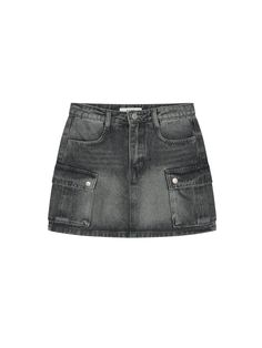 The Elga Cargo Denim Skirt is a stylish and functional piece that combines the ruggedness of denim with the practicality of cargo pockets. This skirt is designed to offer both comfort and utility, making it a versatile addition to any wardrobe. Its mini length and structured fit create a modern, edgy look. - This Elga Cargo Denim Skirt features spacious cargo pockets on both sides, adding a practical element to its design.- The denim fabric provides durability and a classic look that can be dressed up or down.- The mini length of the skirt offers a contemporary and trendy style suitable for various occasions.- A handmade Cali medal decoration has been attached to the lower right side of the front panel to add a unique point of interest. High Waist Utility Mini Skirt With Cargo Pockets, Trendy High Waist Cargo Skirt With Multiple Pockets, Trendy Mid-rise Denim Skirt With Pockets, Trendy High-waist Cargo Skirt With Multiple Pockets, Denim Mini Skirt With Side Pockets, Utility Denim Skirt With Cargo Pockets, High Waist Utility Cargo Skirt With Multiple Pockets, High-waisted Utility Cargo Skirt With Multiple Pockets, Mid-rise Mini Skirt With Pockets In Medium Wash