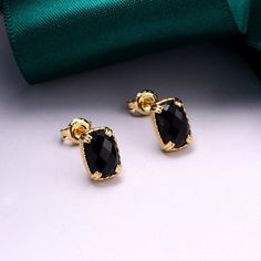 Holiday Notice: We will be on holiday from Feb 6 to Feb 15 for the Spring Festival. Orders will be shipped after we resume work.  Black Onyx Stud Earrings, Minimalist Stud Earrings, Natural Onyx Stud Earrings, Baguette Onyx Studs, Vintage Onyx Earrings, Gifts for FriendFeatures• Made to Order. • Material: 925 Silver with Gold Plated• Gold Color: Yellow Gold• Ready to Ship in 7-10 Business Days Want to find out more? Check out my shop https://www.etsy.com/shop/ZoeJewelryStudioThank you for taking Rectangular Black Earrings For Gifts, Black Rectangular Earrings For Gift, Elegant Black Plug Earrings As Gift, Elegant Black Drop Plug Earrings, Black Rectangular Earrings For Formal Occasions, Formal Black Rectangular Earrings, Elegant Black Drop Earrings, Elegant Black Rectangular Earrings, Marquis Engagement Rings