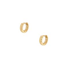 Plain Huggie Pierced Earrings  14K Yellow Gold 0.35 Diameter 0.09 Thick Huggie Earrings, Pierced Earrings, Huggies Earrings, Earings Piercings, Yellow Gold, Stud Earrings, Yellow, Gold