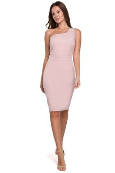 A Pencil, Mens Casual Outfits, Wear It, Make You Feel, Pink Dress, One Shoulder Dress, Casual Wear, The Dress, Evening Dresses