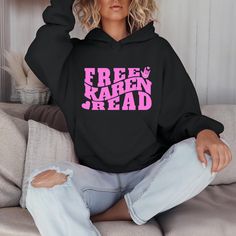 This hooded sweatshirt embodies the spirit of determination with its bold slogan "Free Karen Read" emblazoned across the front. The Karen Read Trial collection represents strength and resilience, making a powerful statement wherever you go. Elevate your wardrobe with this inspirational piece that sets you apart with its empowering message. This hoodie stands as a symbol of the unwavering pursuit of Justice for Officer John O'Keefe. Crafted with premium quality materials, it offers both comfort a Fan Apparel Hoodie Sweatshirt With Graphic Print, Fan Apparel Hoodie Sweatshirt With Logo Print, Relaxed Fit Hoodie With Letter Print Fan Apparel, Relaxed Fit Hoodie With Letter Print For Fans, O Keefe, Hard Work, Hoodie Sweatshirt, Hooded Sweatshirt, San Jose