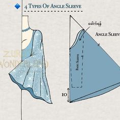 an image of a dress sewing pattern with measurements