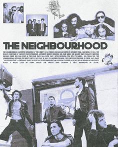 an advertisement for the neighborhood starring actors