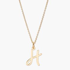 Add a personal touch to your next outfit with the Nella Initial Pendant. Simple and classic, this custom necklace will become a new daily staple. Available in sterling silver, 18k gold plated or 18k rose gold plated silver Initial size: 1/2" tall, width varies 16" cable chain with 2" extender This is an uppercase only font, lowercase letters entered will be produced as uppercase This item is FINAL SALE and ships 3-5 business days from the order date SKU: BYN1138 Initial Pendant Necklace, Initial Pendant, Custom Necklace, Gold Plated Silver, Silver Roses, Silver Rose Gold, 18k Rose Gold, Cable Chain, Spring Rings