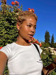 Colored Short Natural Hair Black Women, Honey Blonde Big Chop, Twa Curly Hair, Twa With Color, Ginger Twa Hair, Honey Blonde Short Natural Hair, Blonde Big Chop, Dirty Blonde Pixie Cut, Honey Blonde Short Hair Black Women