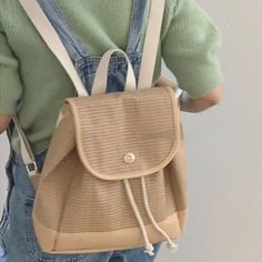 UAKISS - Y2k Aesthetic Japanese Simple Handbags Trendy Vintage Korean Backpacks Preppy Contrast Color Students Schoolbags High-capacity Size:29*25*13CM Backpacks Preppy, Simple Handbags, Handbags Trendy, Aesthetic Japanese, Trendy Handbags, Y2k Aesthetic, Contrasting Colors, Backpacks, Handbags