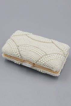 Zapaka Women Ivory Beaded Pearls Shoulder Chain Party Clutch – ZAPAKA Cream Rectangular Shoulder Bag For Evening, Cream Rectangular Shoulder Bag For Evenings, Chic Pearl Embellished Evening Bag For Party, White Clutch Evening Bag, Elegant White Handheld Evening Bag, Chic Pearl Evening Bag For Formal Occasions, White Handheld Clutch For Party, Chic Handheld Evening Bag For Wedding Guest, Chic Pearl Clutch For Formal Occasions