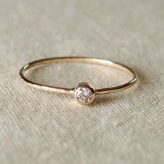 Minimalist Rose Gold Diamond Ring With Bezel Setting, Delicate Rose Gold Ring With Bezel Setting, Stackable 14k Rose Gold Diamond Ring Gift, 14k Rose Gold Stackable Diamond Ring Gift, Minimalist Rose Gold Diamond Ring With Birthstone, Simple Rose Gold Diamond Ring For Anniversary, Simple Rose Gold Diamond Promise Ring, Simple Rose Gold Ring With Single Diamond, Simple Rose Gold Promise Ring