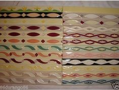 several different types of decorative tape on display