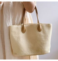 IN STOCK FAST SHIPPING FROM LOS ANGELES Large fashion straw woven tote bag perfect for all occasions. This timeless, eco-friendly tote is an excellent way to show off your sustainable style. Constructed from natural materials, it's an understated but stylish way to stay organized. Size: 40cm wide x 30cm tall (16in x 12in) Designer Style ID: 8346 Straw Woven Tote Bag, Summer Bag, Everyday Shoulder Bag, Beach Bag Summer Tote, Woven Tote Bag, Woman Weaving, Straw Bags, Woven Bag, Large Fashion, Casual Bags, Beach Bag, Sustainable Fashion