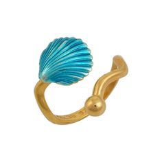 Ocean Shell Ring for a Beachy Outfit and All Summer Nostalgia - Niriides Jewelry collection by Mardi! ▢ Made of Sterling Silver 925 - Enamel shell design at top Please select on checkout your personalized color design. Ring size is adjustable from: EU sizes: 52 to 62 US sizes: 6.5 to 10.5 * Dimensions of starfish: - 1.35 x 1 cm - 0.53 x 0.4 inches Make a wonderful gift for ocean lovers with this enchanting sea star necklace! 🎁 Orders are ready for to be gifted, including our branded box & shopp Coastal Dress, Beachy Outfit, Summer Nostalgia, Mermaid Ring, Arm Bracelets, Dress Mermaid, Shell Design, Shell Ring, Sea Star