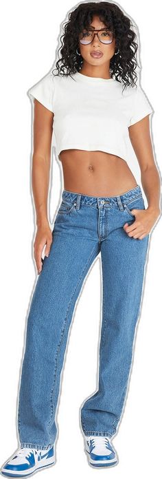 Low Waist Straight Leg Jeans, Low Rise Straight Leg Jeans Levis, Low Rise Baggy Straight Jeans, Ultra Low Rised Jeans, Cheap Fitted Low-rise Jeans, 90s Inspired, Organic Cotton Fabric, Stay Fit, Crop Tee