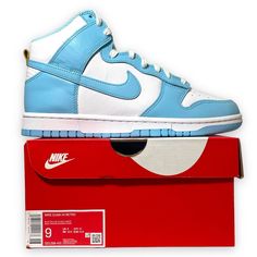 Nike Dunk High Blue Chill, Nike Dunk High Aluminum, Dunk High Aluminum, Blue Chill, Athletic Models, Nike Dunk High, Dunk High, University Blue, White Brand